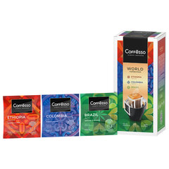 Кофе в дрип-пакетах COFFESSO &laquo;WORLD COLLECTION&raquo;, ассорти 3 вкуса, НАБОР 30 шт., арабика 100%