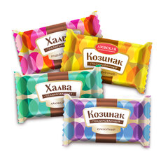 Конфеты глазированные АЗОВСКАЯ &laquo;Козинак и халва&raquo; 1000 г