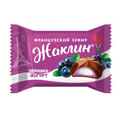 Конфеты глазированные СЛАВЯНКА &laquo;Жаклин&raquo;, французский зефир со вкусом черника-йогурт, 1000 г