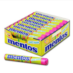 Жевательное драже MENTOS (Ментос) &laquo;Кислый&raquo;, 37,5 г