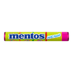 Жевательное драже MENTOS (Ментос) &laquo;Кислый&raquo;, 37,5 г