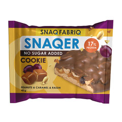 Печенье SNAQ FABRIQ &laquo;Арахис, изюм и карамель&raquo; без сахара 45 г, шоу-бокс