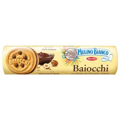 Печенье сахарное MULINO BIANCO &laquo;Baiocchi&raquo; с шоколадно-ореховым кремом, 168 г, ИТАЛИЯ
