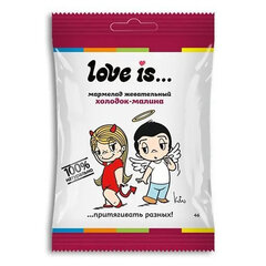 Мармелад жевательный LOVE IS &laquo;ЖуйМиксик&raquo; со вкусом холодок-малина, 20 г