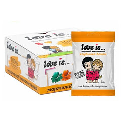 Мармелад жевательный LOVE IS &laquo;ЖуйМиксик&raquo; со вкусом клубника-банан, 20 г
