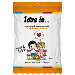 Мармелад жевательный LOVE IS &laquo;ЖуйМиксик&raquo; со вкусом клубника-банан, 20 г