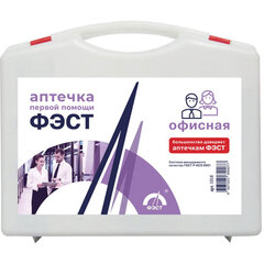 Аптечка первой помощи офисная ФЭСТ, до 30 человек, футляр полистирол, № 5.1