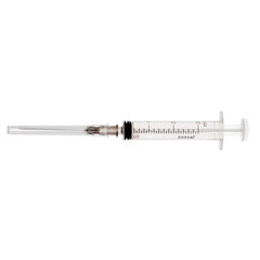 Шприц 3-х компонентный PASCAL, 3 мл, КОМПЛЕКТ 10 шт., в коробке, игла 0,7&times;40 &mdash; 22G