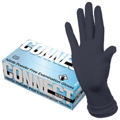 Перчатки нитриловые смотровые CONNECT ULTRA BLACK, 50 пар (100 шт.), размер XL (очень большой), черные
