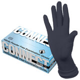 Перчатки нитриловые смотровые CONNECT ULTRA BLACK, 50 пар (100 шт.), размер XL (очень большой), черные
