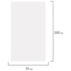 Простыня одноразовая белая с перфорацией, 100 шт., 70&times;200 см, спанбонд, 15 г/<wbr/>м<sup>2</sup>, LAIMA ADVANCED, 631792