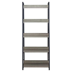 Стеллаж на металлокаркасе BRABIX &laquo;LOFT SH-003&raquo;, 600&times;350&times;1500 мм, 5 полок, цвет дуб антик, 641235