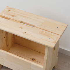 Табурет тумба деревянный, сосна, BRABIX &laquo;Scandi Wood SC-002&raquo;, 490&times;250&times;450 мм, 641888