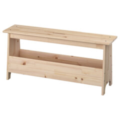 Скамья деревянная, сосна, BRABIX &laquo;Scandi Wood SC-003&raquo;, 1000&times;250&times;450 мм, 641889