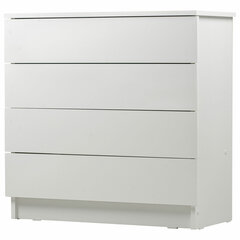 Комод BRABIX &laquo;Scandi CM-001&raquo;, 750&times;330&times;730 мм, 4 ящика, ЛДСП, белый, 641900