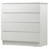 Комод BRABIX "Scandi CM-001", 750х330х730 мм, 4 ящика, ЛДСП, белый, 641900