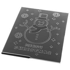 Клише для тиснения 3D &laquo;Снеговик&raquo; для Машинки для тиснения ОС-5, 108&times;146 мм, ОСТРОВ СОКРОВИЩ, 663804