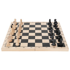 Шахматы, шашки, нарды (3 в 1), деревянные, большая доска 40&times;40 см, ЗОЛОТАЯ СКАЗКА, 664671