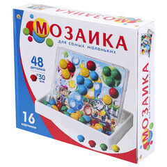 Мозаика пластиковая в чемодане &laquo;Мозайкин&raquo;, 48 деталей ширина 3 см, 16 карточек, РК, И-7495