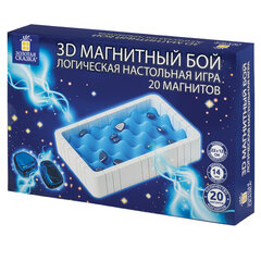 Игра настольная логическая &laquo;Магнитный бой&raquo; 3D, 20 магнитов, игр поле 22&times;12 см, ЗОЛОТАЯ СКАЗКА, 665896