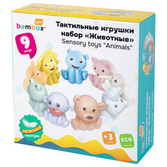 Тактильные игрушки, &laquo;Животные&raquo;, сенсорные развивающие, ЭКО, 9 штук, BAMBOX BABY (БАМБОКС БЭБИ), 665906