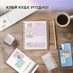 Стикербук для скрапбукинга А5, 6 листов, 150 цветных стикеров, на скрепке, BRAUBERG, &laquo;Bullet Journal&raquo;, 666052