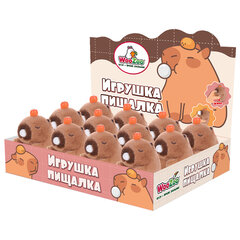 Игрушка пищалка мягкая &laquo;Капибара со жвачкой&raquo;, высота 11 см, WOOZOO (ВУЗУ), 666198