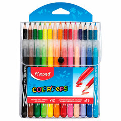 Набор для творчества MAPED &laquo;Color'Peps Kit&raquo;: 12 фломастеров, 15 цветных карандашей, футляр, 897412