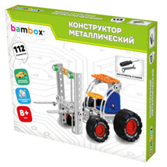 Конструктор металлический &laquo;Машинки&raquo; 4 вида ассорти, BAMBOX (БАМБОКС), 666367