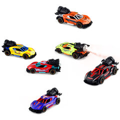Машинка металлическая, инерционная, СВЕТ, ЗВУК, ПАР, 14 см, АССОРТИ, FUNKY TOYS