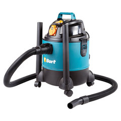 Пылесос хозяйственный BORT BSS-1220-Pro, 1250 Вт, сухая/<wbr/>влажная уборка, сила всасывания 250 Вт, бак 20 л