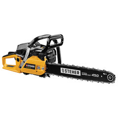 Бензопила STEHER BS-58-45, 2600 Вт, 11000 об/<wbr/>мин, объем двигателя 58 см3, 3,5 л.с., BS-58-45