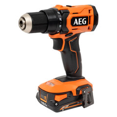 Дрель-шуруповерт аккумуляторная, 18В, 60 Нм, Li-ion 2&times;2Ач, AEG BS18G4-202C, 4935478630