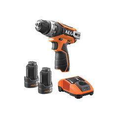 Дрель-шуруповерт аккумуляторная, 12В, 34 Нм, Li-ion 2&times;2Ач, AEG BS12C2 LI-202B, 4935448465