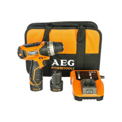Дрель-шуруповерт аккумуляторная, 12В, 34 Нм, Li-ion 2&times;2Ач, AEG BS12C2 LI-202B, 4935448465
