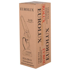 Пила цепная аккумуляторная EUROLUX ELS-20-Li, 20 В, 150 мм, Li-ion 2 А·ч, 70/<wbr/>10/<wbr/>56