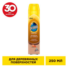 Полироль для мебели и деревянных поверхностей 250 мл, PRONTO (Пронто), аэрозоль