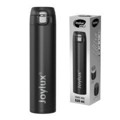 Термокружка 520 мл JOYLUX (ДЖОЙЛЮКС) ULTRA BLACK, нержавеющая сталь SUS304, черный матовый, 700277
