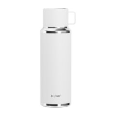 Термос 0,75 л JOYLUX (ДЖОЙЛЮКС) ULTRA, нержавеющая сталь SUS316, крышка/<wbr/>кружка, питейник, сито, белый матовый, 700315