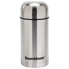 Термос 1 л для еды/<wbr/>напитков с широким горлом, BOOMHOUSE (БУМХАУС) WIDE, нержавеющая сталь SUS304, серебристый, 700320