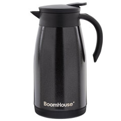 Чайник-термос 1 л, BOOMHOUSE (БУМХАУС) COFFEE BREAK, нержавеющая сталь SUS304, черный, ТЕРМОЧАЙНИК, 700328