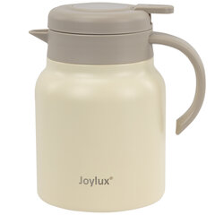 Чайник-термос 1 л JOYLUX (ДЖОЙЛЮКС) COFFEE BREAK, нержавеющая сталь SUS304, заварник/<wbr/>сито, бежевый матовый, 700329