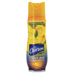 Освежитель воздуха аэрозольный 300 мл CHIRTON (Чиртон) Light Air &laquo;Сочный лимон&raquo;, сухое распыление, 45620