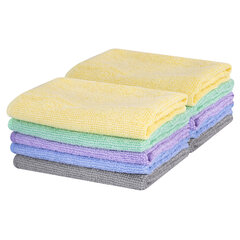 Салфетки из МИКРОФИБРЫ 30&times;30 см PASTEL COLOUR, big pack, КОМПЛЕКТ 10 штук, 180 г/<wbr/>м<sup>2</sup>, LAIMA HOME, 700608