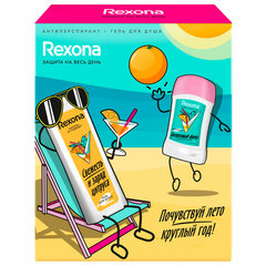 Подарочный набор REXONA: антиперспирант-карандаш &laquo;Цитрусовый фреш&raquo; 40 мл + Гель для душа &laquo;Свежесть и заряд цитруса&raquo; 200 мл