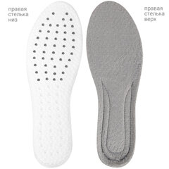 Стельки для обуви ЗИМНИЕ УТЕПЛЕННЫЕ, материал PU PRO, размер RU 39-44 / EU 40-45, с линиями выреза, SHEGRA (ШЕГРА), 700758