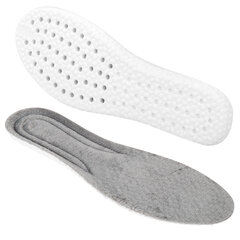 Стельки для обуви ЗИМНИЕ УТЕПЛЕННЫЕ, материал PU PRO, размер RU 34-39 / EU 35-40, с линиями выреза, SHEGRA (ШЕГРА), 700759