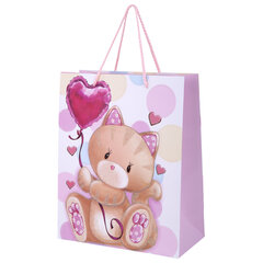 Пакет подарочный (1 штука) 26&times;13&times;32 см (L), &laquo;Lovely Animals&raquo;, ассорти, глиттер, ЗОЛОТАЯ СКАЗКА, 700816