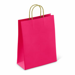 Крафт-пакет бумажный &laquo;Ruby red&raquo; 26&times;15&times;35 см, с кручеными ручками, плотность 80 г/<wbr/>м<sup>2</sup>, моноцвет, 112412