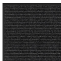 Коврик придверный 40&times;60 см, ЧЕРНЫЙ, влаго-грязезащитный, 450 г/<wbr/>м<sup>2</sup>, ребристый, PRIMILA (ПРИМИЛА) EXTRA, 701027